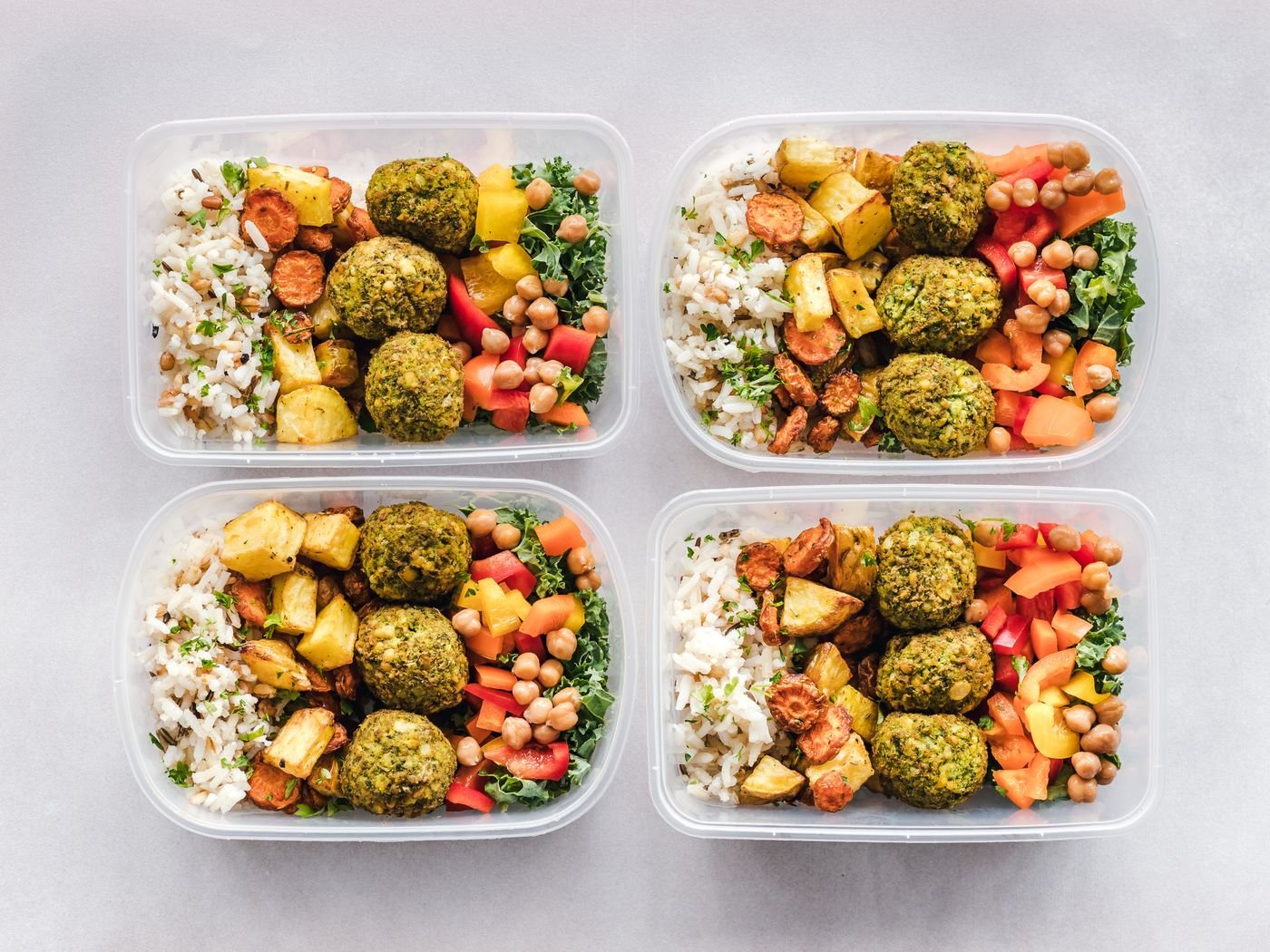 Balanced meals prepared for everyday life